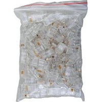 Конектор RJ45 cat.5e UTP 8P8C, наскрізні отвори, 100шт/пак Kingda (KD-PG8032-C5E/100)