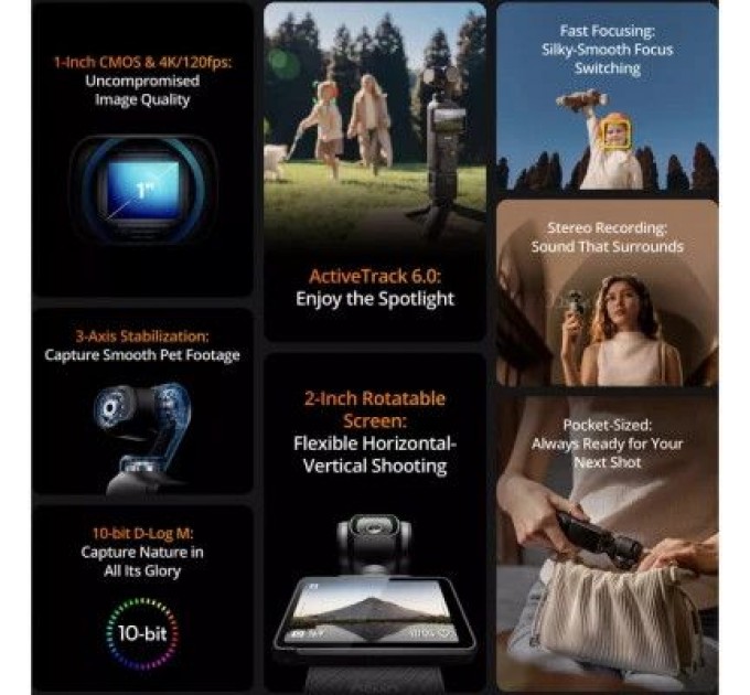 Стедікам DJI Osmo Pocket 3 Creator Combo (CP.OS.00000302.01 / 02)