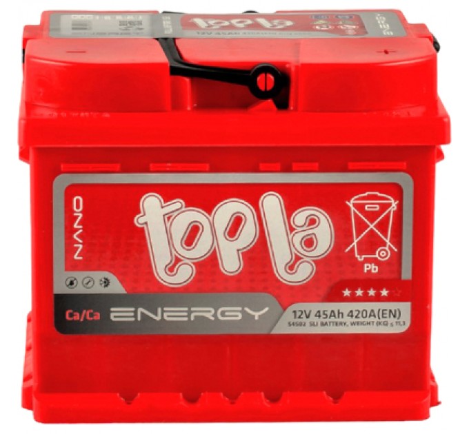 Topla Акумулятор автомобільний Topla 45 Ah/12V Energy Euro (108 045)