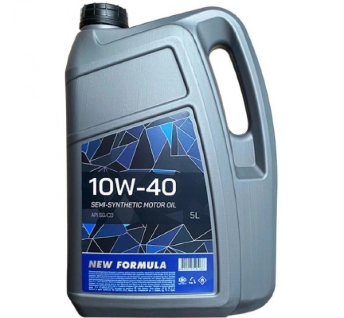NEW FORMULA Моторна олива NEW FORMULA 10w-40 (SG/CD) кан. 5л ПЕ (4,5кг) (NF196252)