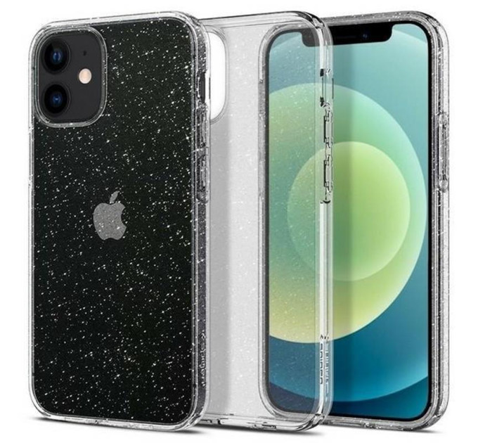 Spigen Чохол-накладка Spigen Liquid Crystal Glitter для Apple iPhone 12 Mini Crystal Quartz (ACS01741)