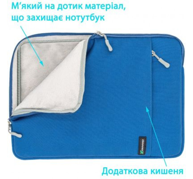 Чохол до ноутбука Grand-X 15.6'' Blue (SL-15B)