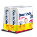 Bambik Підгузки Bambik Medium 7-18 кг Розмір 4 Maxi 2 х 36 шт (4823071664034)