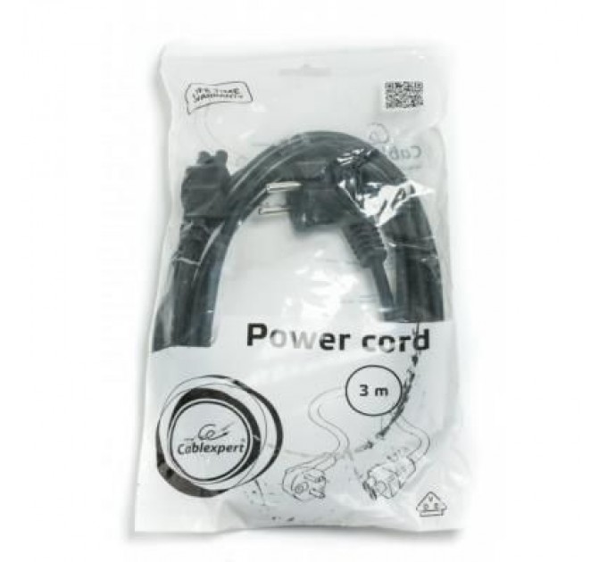 Cablexpert Кабель живлення C5 3m Cablexpert (PC-186-ML12-3M)