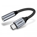 Ugreen Перехідник USB-C to 3.5mm F 0.10m AV142 (Gray) Ugreen (30632)