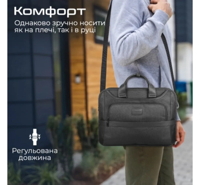 Promate Сумка для ноутбука Promate 15.6" Paramount-MB Black (paramount-mb)