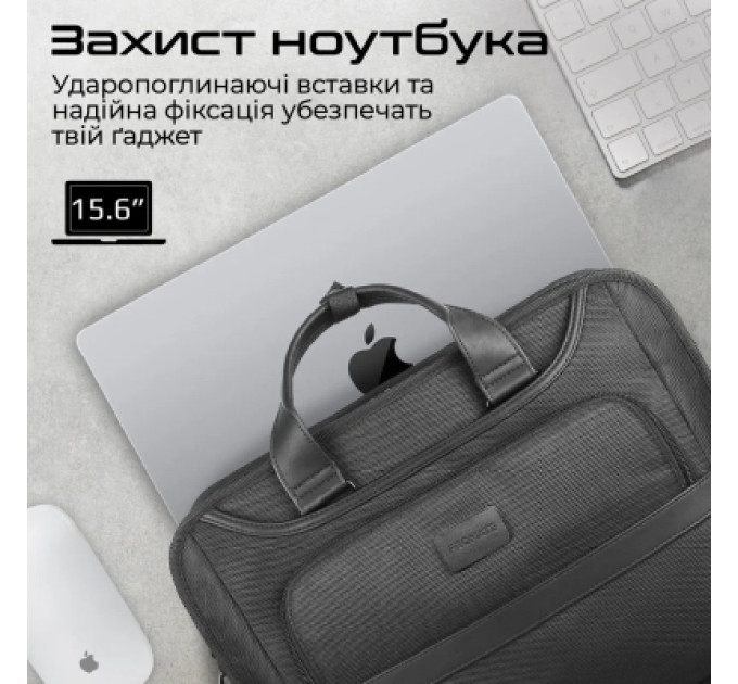Promate Сумка для ноутбука Promate 15.6" Paramount-MB Black (paramount-mb)