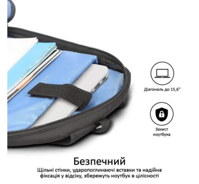 Promate Рюкзак для ноутбука Promate 15.6" Alpha-BP black (alpha-bp.black)
