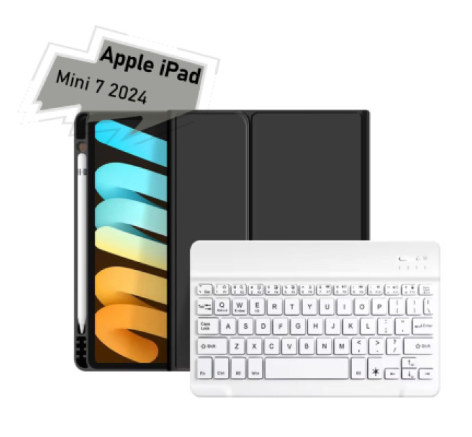 BeCover Чохол до планшета BeCover with keyboard Apple iPad Mini 7 2024 Black (712992)
