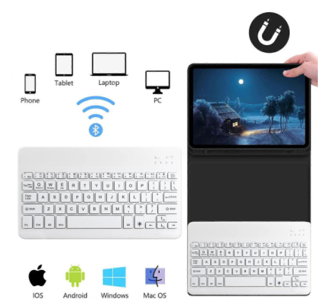 BeCover Чохол до планшета BeCover with keyboard Apple iPad Pro 11" M4 2024 Black (712998)