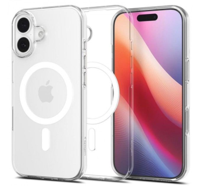 Spigen Чохол до мобільного телефона Spigen Liquid Crystal MagFit iPhone 17 Clear White (ACS10397)