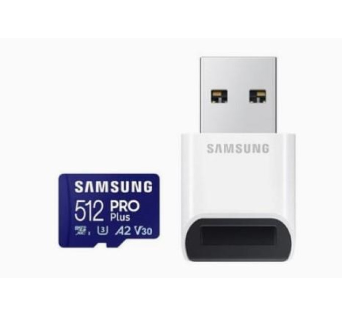 Samsung Карта пам'яті Samsung 512GB microSDXC class 10 UHS-I U3 V30 Pro Plus (MB-MD512SB/WW)