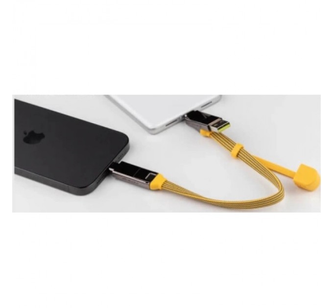 Rolling Square Дата кабель 6in1 inCharge XL 0.3m yellow Rolling Square (XLS03R)