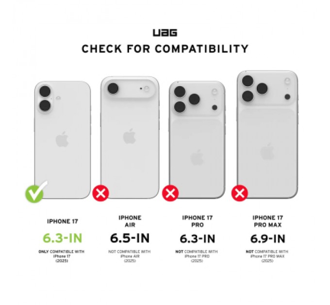 UAG Скло захисне UAG iPhone 17 Transparent (14438411VNA)