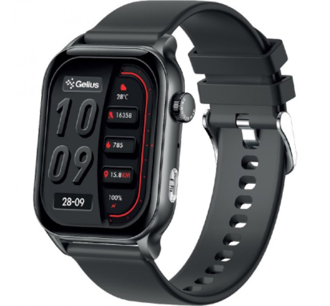 Gelius Смарт-годинник Gelius GP-SW015 Amazwatch Light Black (2099901012722)