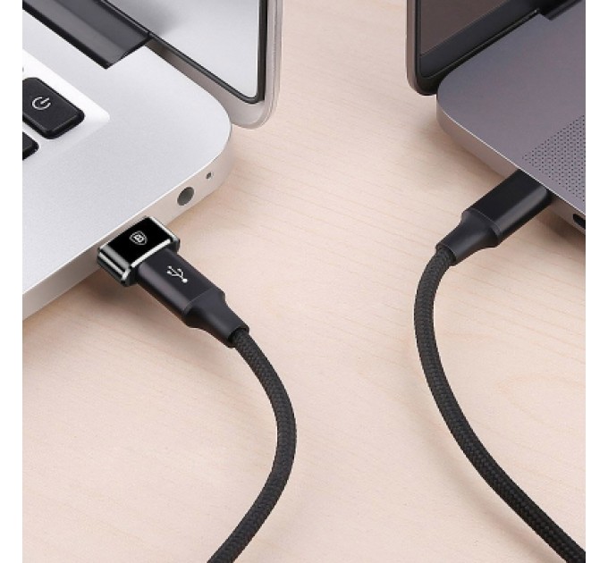 Baseus Перехідник USB 2.0 AF to USB-C black Baseus (CAAOTG-01)