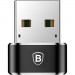 Baseus Перехідник USB 2.0 AF to USB-C black Baseus (CAAOTG-01)