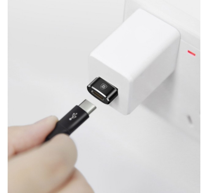 Baseus Перехідник USB 2.0 AF to USB-C black Baseus (CAAOTG-01)