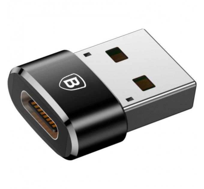 Baseus Перехідник USB 2.0 AF to USB-C black Baseus (CAAOTG-01)