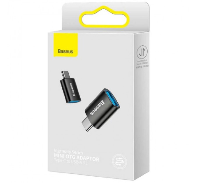 Baseus Перехідник OTG USB 3.1 AF to USB-C black Baseus (ZJJQ000001)