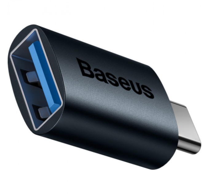 Baseus Перехідник OTG USB 3.1 AF to USB-C blue Baseus (ZJJQ000003)