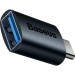 Baseus Перехідник OTG USB 3.1 AF to USB-C blue Baseus (ZJJQ000003)
