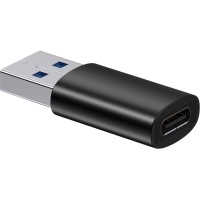 Перехідник USB 3.1 M to USB-C F black Baseus (ZJJQ000101)