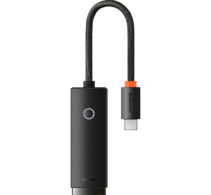 Baseus Перехідник USB-C to RJ45 Ethernet 1000Mbps black Baseus (WKQX000301)