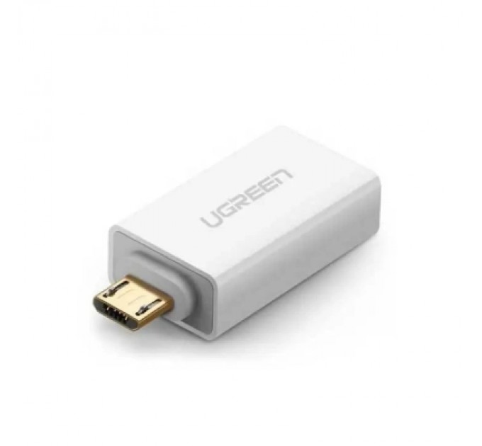 Ugreen Перехідник OTG USB 2.0 AF to Micro 5P US195 white Ugreen (30529)