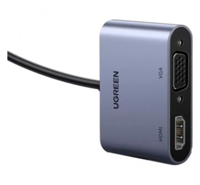 Ugreen Перехідник USB 3.0 to HDMI + VGA CM449 gray Ugreen (20518)