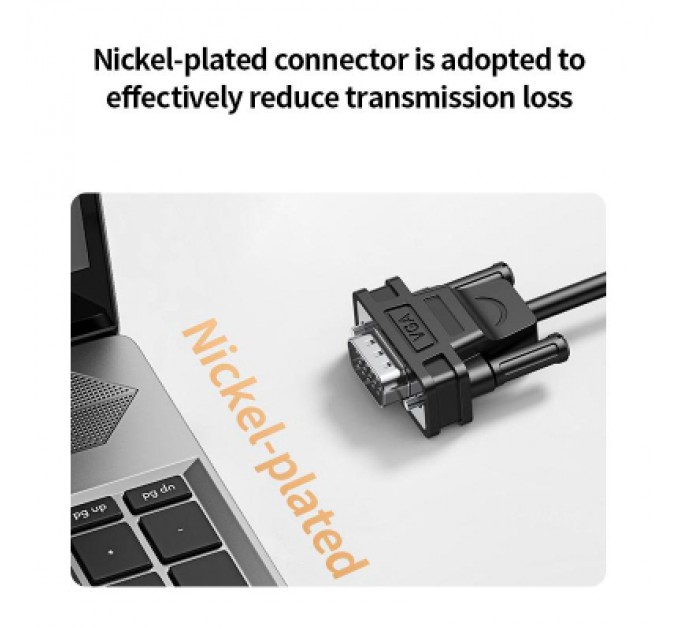 Ugreen Перехідник VGA M to HDMI F CM513 black Ugreen (50945)