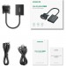 Ugreen Перехідник VGA M to HDMI F CM513 black Ugreen (50945)