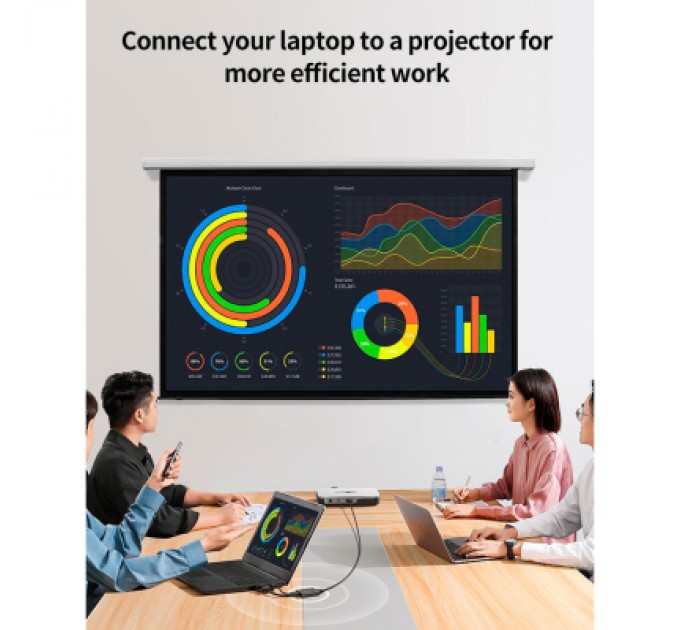 Ugreen Перехідник VGA M to HDMI F CM513 black Ugreen (50945)