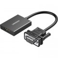Ugreen Перехідник VGA M to HDMI F CM513 black Ugreen (50945)