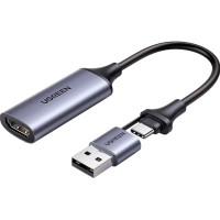 Перехідник USB/USB-C to HDMI 4K/60Hz Ugreen (40189)