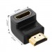 Ugreen Перехідник HDMI M to HDMI F 90° corner Down HD112 black Ugreen (20109)