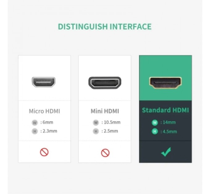 Ugreen Перехідник HDMI F to HDMI F 4K 60Hz black Ugreen (20107)