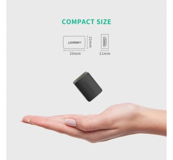 Ugreen Перехідник HDMI F to HDMI F 4K 60Hz black Ugreen (20107)