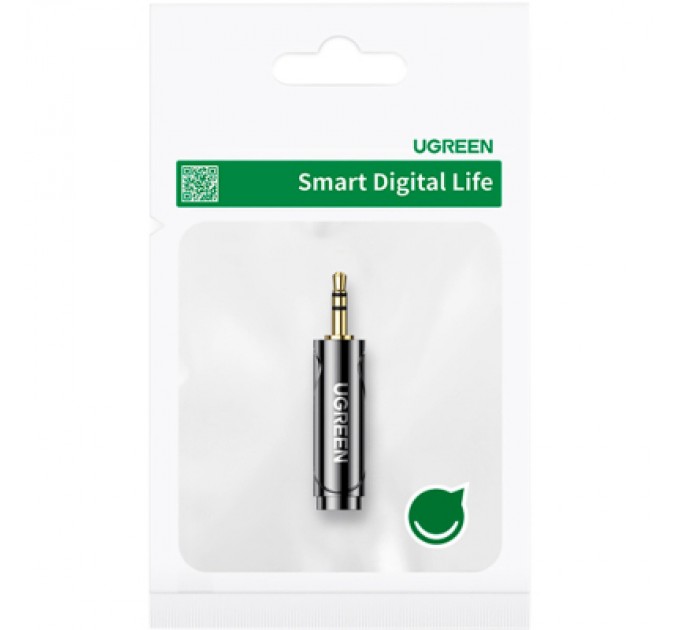 Ugreen Перехідник 3.5mm M to 6.35mm F AV168 black Ugreen (60711)