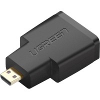Перехідник Micro HDMI M to HDMI F black Ugreen (20106)