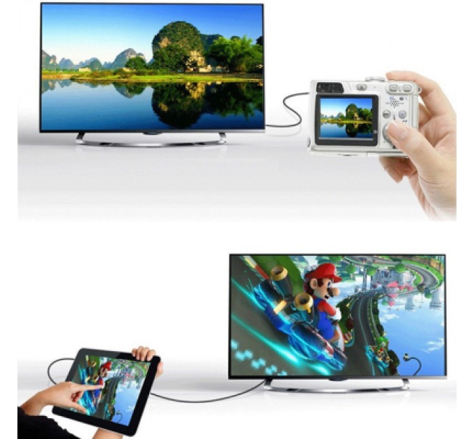 Ugreen Перехідник Mini HDMI M to HDMI F black Ugreen (20101)