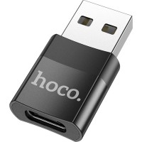 Перехідник UA17 USB M to USB-C F USB2.0 Black HOCO (6931474762009)