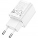 HOCO Зарядний пристрій HOCO C149A Charm 1xUSB-C PD30W + 1xUSB QC3.0 White (6942007630337)