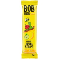 Цукерка Bob Snail Яблучно-банановий страйп, 14 г (4820219344254)