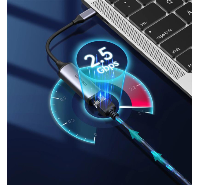Choetech Мережевий адаптер Choetech HUB-R02 USB-C to RJ45 2.5Gbps