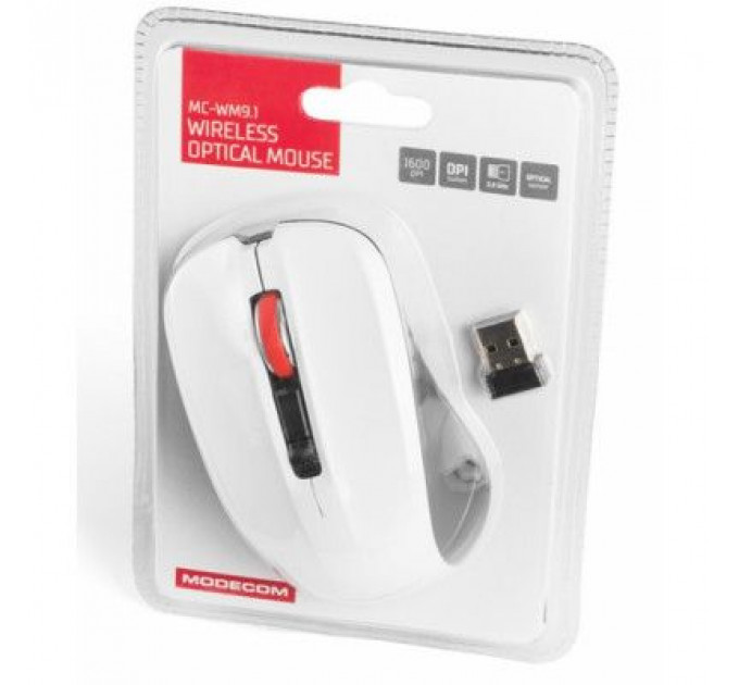Мишка Modecom MC-M9.1 Wireless White (M-MC-0WM9.1-200)