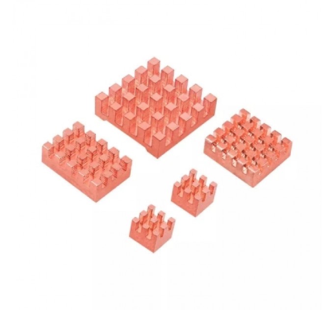 KUONGSHUN Радіатор охолодження KUONGSHUN Комплект для Raspberry Pi 5, 5 шт (RA805)