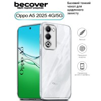 Чохол до мобільного телефона BeCover Silicone Oppo A5 2025 4G/5G Transparent (713882)