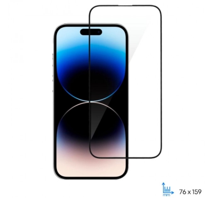 2E Скло захисне 2E iPhone 14 Pro Max 2.5D FCFG black (2E-IP-14PM-6.7-SMFCFG-BB)