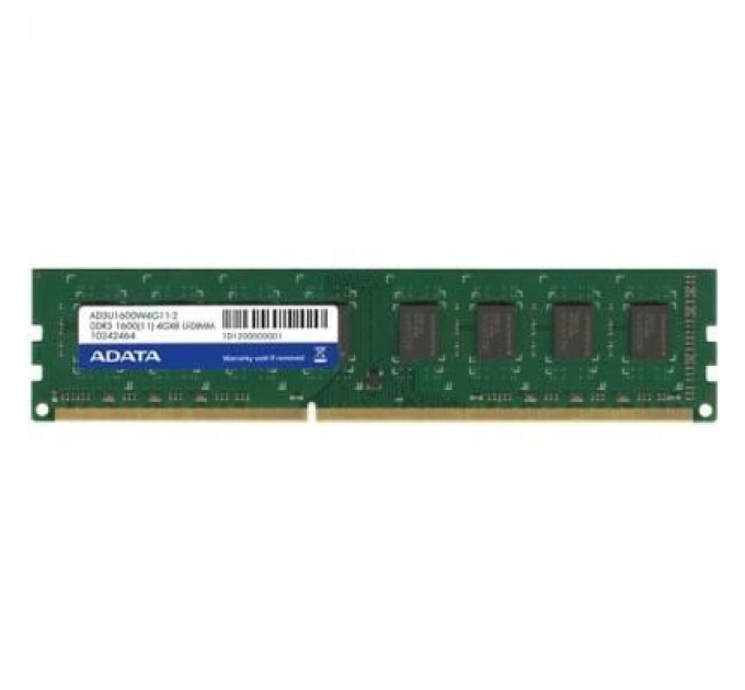 ADATA Модуль пам'яті для комп'ютера DDR3 8GB 1600 MHz ADATA (AD3U1600W8G11-S)